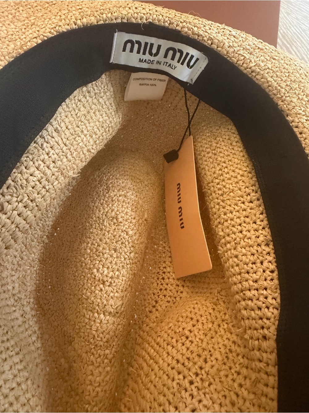 Miu Raffia Raffia Cowboy Hat NWT - Picture 8 of 9